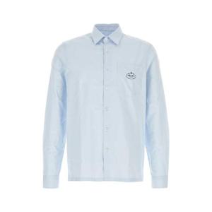 PRADA 파스텔 라이트 블루 포플린 셔츠 UCN425S22115MZ F0012