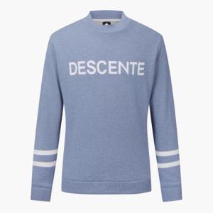 M 데상트골프티셔츠 GQC DP42MFKPO6-LBLG 남성 캐시혼방 하프넥 방풍 스웨터 / Light Blue