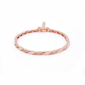 오팔하우스 14k 럭셔리한 마름모 큐빅 팔찌 OPDLB705