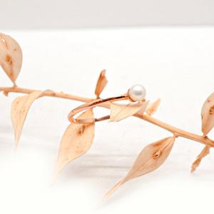 오팔하우스 14k 심플 진주 반지 OPDJR5518