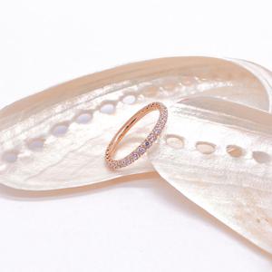 오팔하우스 14k 심플 큐빅 레이어드링 OPDLR6032