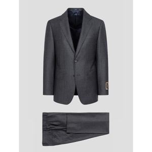 [로가디스] [COUTURE] DELFINO 울 실크 체크 루즈 핏 수트 세트  그레이 (PS001359783)