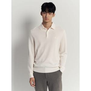 [빈폴멘] [Essential] 캐시미어 칼라넥 니트  아이보리 (BC5X51E080)