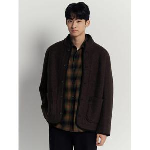 [빈폴멘] 플리스 버튼업 카디건  브라운 (BC5941C33D)