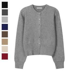 [리빌모아]여자 간절기 레이첼 라운드 긴팔 가디건 SGW-CA-Q089-