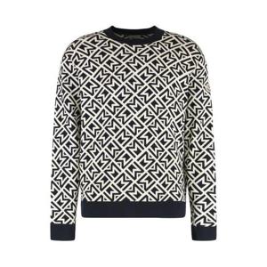 25 FW 몽클레어 로고 패치 와펜 롱슬리브 스웨터 K10919C00006M1367