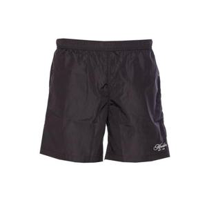 25 FW 몽클레어 로고 엠브로이디드 백포켓 스윔 쇼츠 블랙 2C000045985M