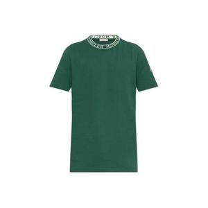 25 FW 몽클레어 로고 디테일 숏슬리브 코튼 퓨어 티셔츠 그린 K10918C000278390T