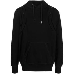알렉산더 맥퀸 후드 티셔츠 731639QUX431000 DEEP BLACK