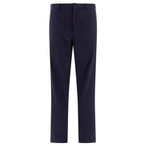 25 FW 프라다 로고 패치 스트레이트 레그 코튼 블렌드 팬츠 블랙 SPG2912VC