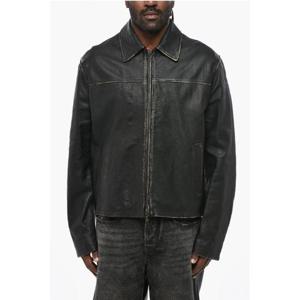 디젤 가죽 자켓 A14324 0PITR 9XX Black
