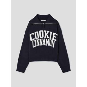 (355951LYAR) [에잇세컨즈] 빅칼라 하프집업 풀오버  네이비