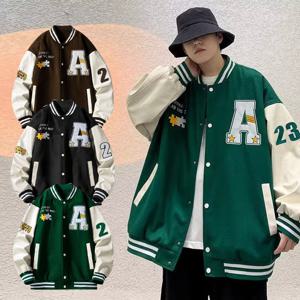 [모로엠] 빈티지 감성 남성 헤리티지 야구점퍼 LD-JUA-QSIS186