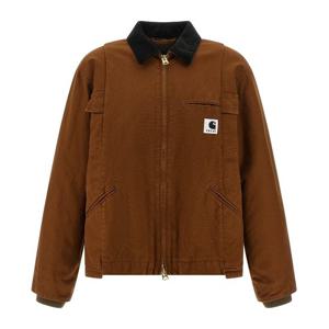 사카이 퀼티드 나일론 라이닝 로고 패치 재킷 2500990S 642