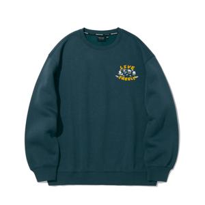 [인터크루]크루 캐릭터 맨투맨 D그린 ITZ4TM31ADN