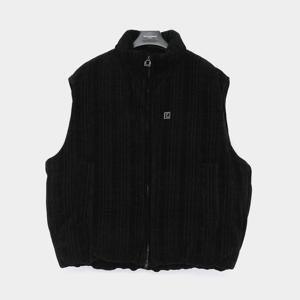 우영미 25FW 패치로고 패딩 조끼 베스트 남성 자켓 W253DN10741B