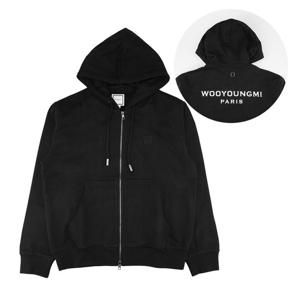 25FW 우영미 W253TS47 723B 백로고 후드 집업 블랙