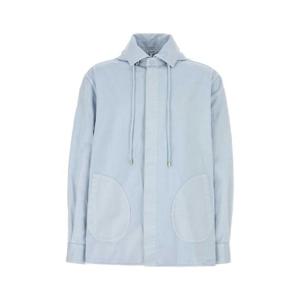 LOEWE Pastel light blue cotton jacket H526Y05WEL LIGHTBLUE