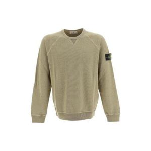 스톤아일랜드  23SS 스톤 남성 와펜 패치 크루넥 맨투맨(베이지) 781566360 V0198