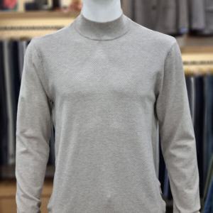 [크로커다일남성]가을겨울신상 사선조직 하프터틀넥AATP9792825_