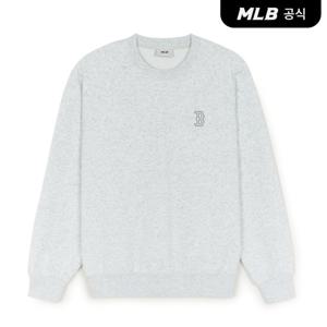 [MLB공식] 25FW 베이직 스몰로고 기모 맨투맨 BOS (L.Melange Grey) 3AMTB0356-43MGL