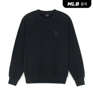 [MLB공식] 25FW 베이직 스몰로고 기모 맨투맨 NY (Black) 3AMTB0356-50BKS