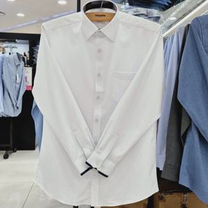 [레노마셔츠]일반핏/피케 도비 스판/카라.소매 안 배색/긴소매