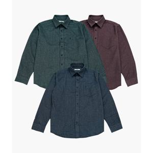 [피에르가르뎅]헤링본 조직 기모 노멀핏 셔츠 PPWS46011_KG