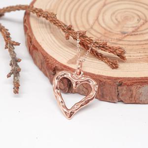 오팔하우스 14k 삐뚤이 하트 목걸이 OPDLN5594