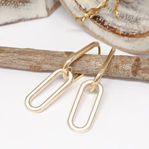 오팔하우스 14k 화이트에폭 민자 클립 원터치 귀걸이 OPKYE0204