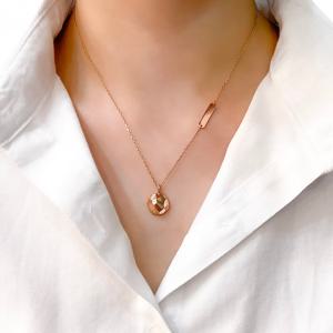 오팔하우스 14k 민자 다각형 스틱 목걸이 OPDLN0019