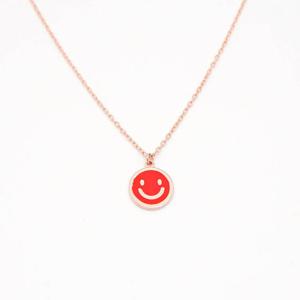 오팔하우스 14k 오렌지 에폭 스마일 목걸이 OPDLN3954