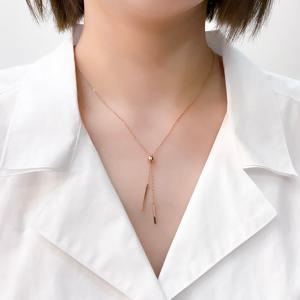 오팔하우스 14k 스틱바 투웨이 드롭 목걸이 OPGDN0361