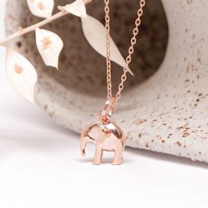 오팔하우스 14k 부의상징 코끼리 목걸이 OPDLN5590