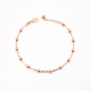 오팔하우스 14k 미러볼 클립 체인 콤비 팔찌 OPPEB5574