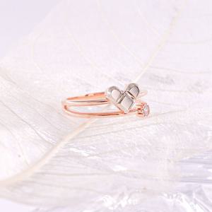 오팔하우스 14k 민자 와플 하트 반지 OPGDR149