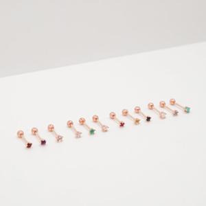 오팔하우스 14k 탄생석 피어싱 OPKYE1058