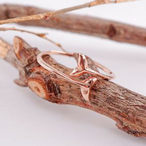 오팔하우스 14k 고래꼬리 민자 반지 OPGDR128