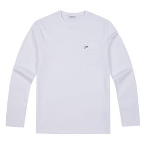 [프랑코페라로] 남성 면 포켓 라운드 티셔츠 화이트 (ASC130331)