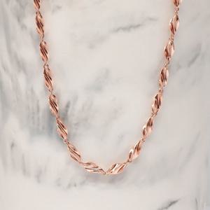 오팔하우스 14k 트위스트 컷팅 체인 목걸이 OPGDN3199