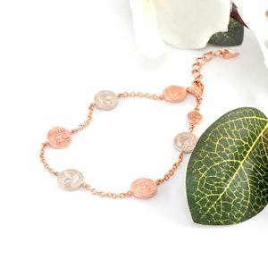 오팔하우스 14k 투톤 더블 코인 팔찌 OPGDB129