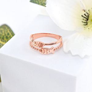 오팔하우스 14k 두 줄 물고기 반지 OPGDR0060