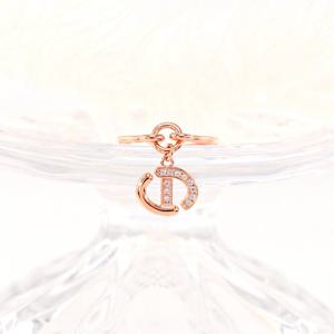 오팔하우스 14k 럭셔리 참 큐빅 애끼 반지 OPGDR0085