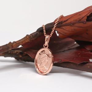 오팔하우스 14k 엘리쟈베스 코인 목걸이 소 OPDLN5171-2