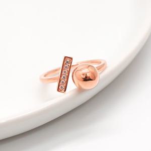 오팔하우스 14k 럭셔리 볼 큐빅 반지 OPGDR1801