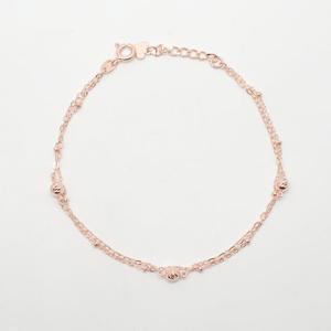 오팔하우스 14k 두 줄 컷팅볼 레이어드 팔찌 OPPEB5580