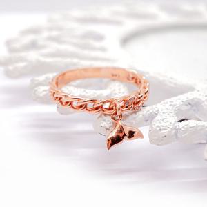 오팔하우스 14k 고래꼬리 체인 반지 OPDLR6756