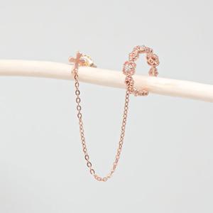 오팔하우스 14k 십자가 세이프 이어커프 OPNIE2950-1