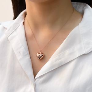 오팔하우스 14k 볼드한 통통하트 목걸이 OPKYN0062