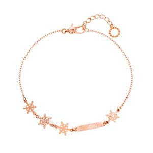 오팔하우스 14k 언밸런스 눈꽃 컷팅 체인 팔찌 OPDLB1405